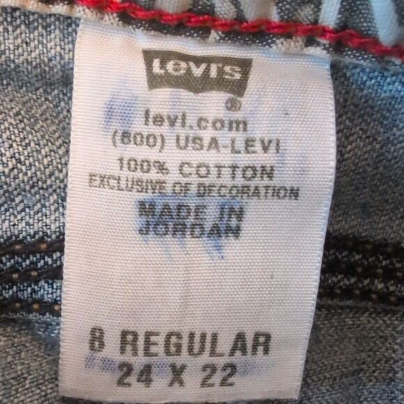 Levi's Y2K Boys Skater Carpenter Jeans Size 8 - Picture 4 of 10